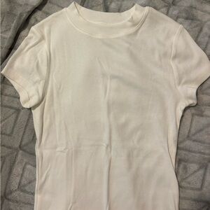 Target White Fitted Crew Neck T-Shirt